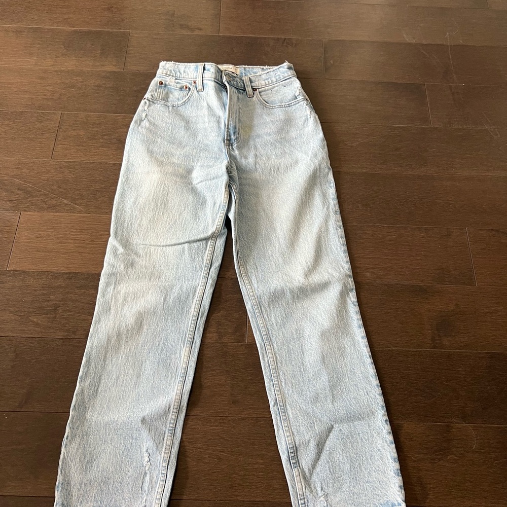 Abercrombie curve love ultra high rise jean